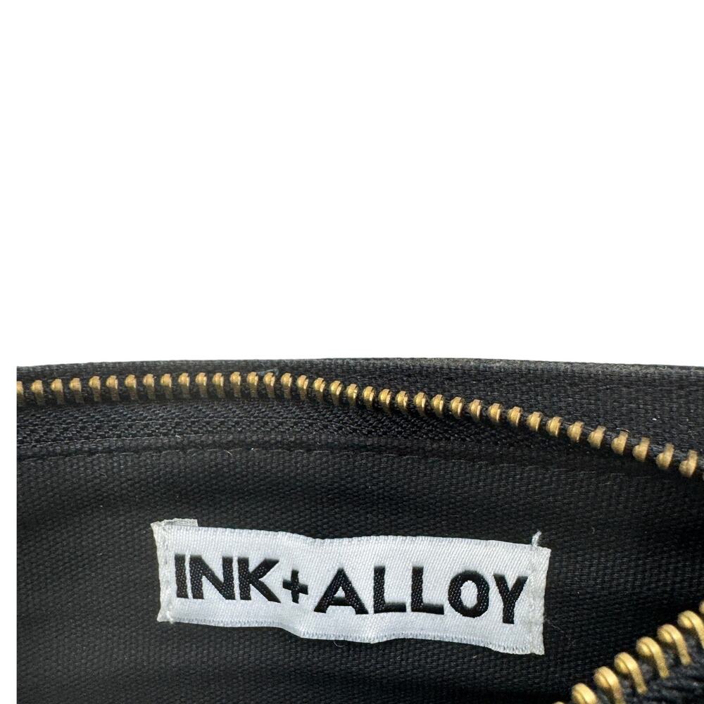 Ink + Alloy Artsy Boho Abstract Camo Seed Beaded Zippered Pouch - Picture 6 of 6